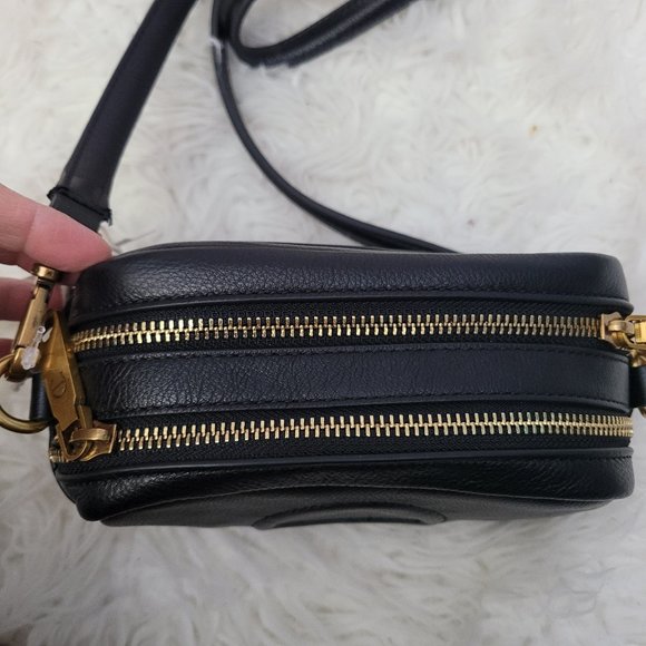 Etienne Aigner Black Leather Adeline Mini Crossbody Camera Bag - Picture 5 of 10